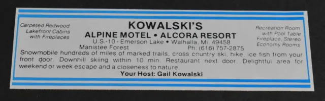 Alpine Motel - 1984-Print-Ad (newer photo)